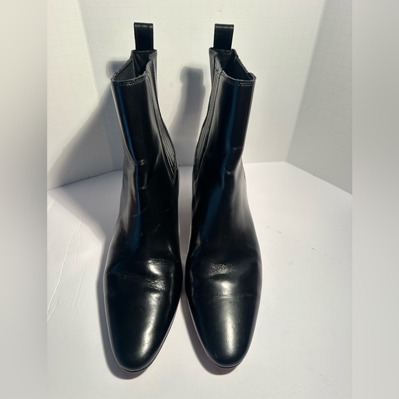 J. Crew Piper Leather Ankle Chunky Heel Boots - Picture 3 of 8